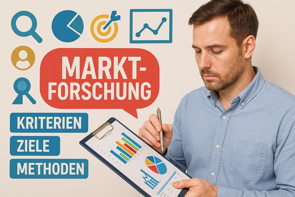 Marktforschung im Marketing, Methoden, Kriterien, Ziele & Ablauf