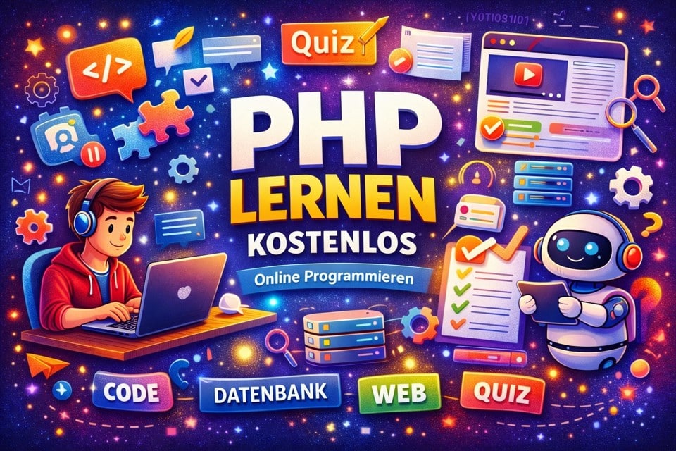 PHP Programmierung lernen kostenlos, Videos, Übungen & Tutorials online