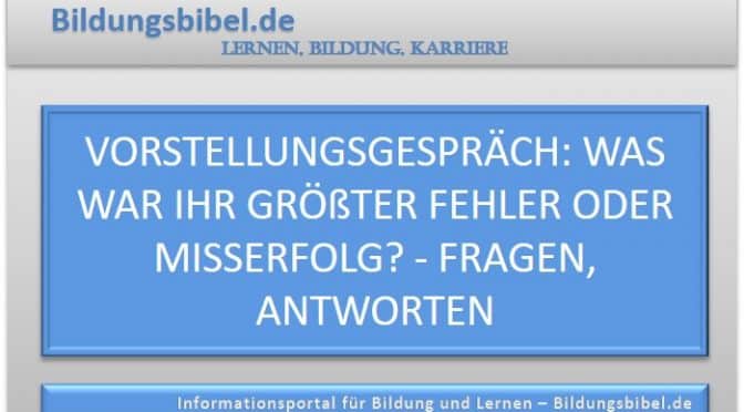 Misserfolge: Wenn Sie Fehler machen, wie gehen Sie damit um?