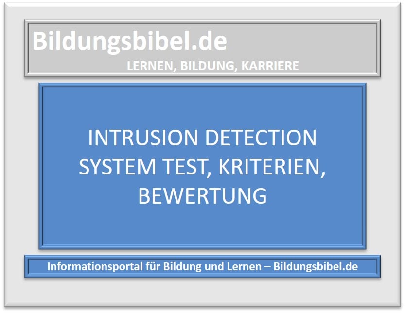 Intrusion Detection System Test, Kriterien, Bewertung