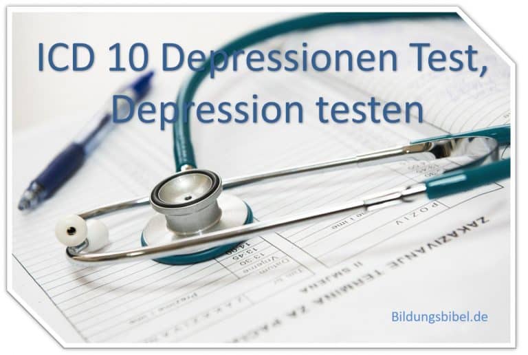 Icd 10 depressionen test depression testen und erkennen