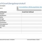 Schlüsselübergabeprotokoll Vorlage für die Schlüsselübergabe für Word oder als PDF Muster zum kostenlosen Download.