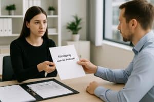 Ausbildung kündigen nach der Probezeit: Alles zu Fristen, Rechten, Kündigungsgründen sowie Vorlage als Word & PDF für ein Kündigungsschreiben..