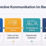 Souveräne Kommunikation im Beruf: Lernen Sie, klarer aufzutreten, Missverständnisse zu vermeiden und Gespräche im Arbeitsalltag professionell zu führen. Praktische Tipps zu schriftlicher, mündlicher und digitaler Kommunikation – für mehr Verständnis, Struktur und erfolgreiche Zusammenarbeit.