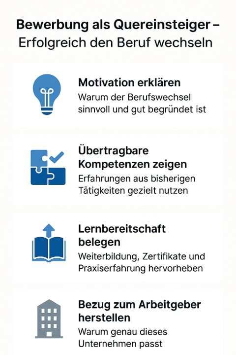 Bewerbung als Quereinsteiger: So überzeugen Sie trotz Branchenwechsel
