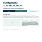 Ausbildungsplan erstellen: Vorlage, Inhalte, Aufbau, rechtliche Grundlagen, Beispiele und Tipps für Ausbilder in der dualen Berufsausbildung.